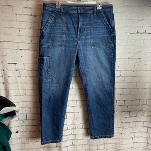 American Eagle carpenter mom jean size 16 short non distressed